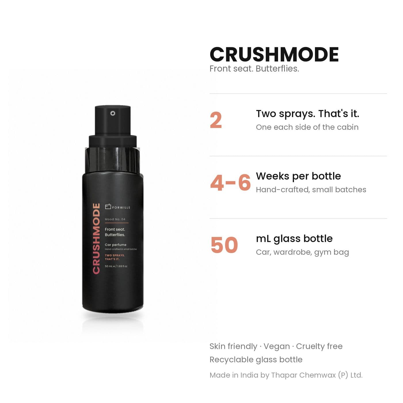 Forwills CRUSHMODE Car Perfume 50 ml, view 6
