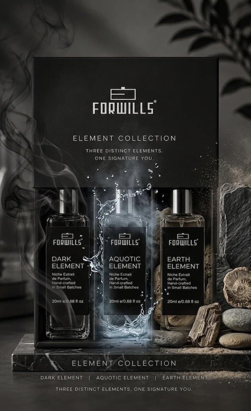 Forwills Element Collection Trio: Dark, Aquatic & Earth Element (3 x 20 ml), view 3