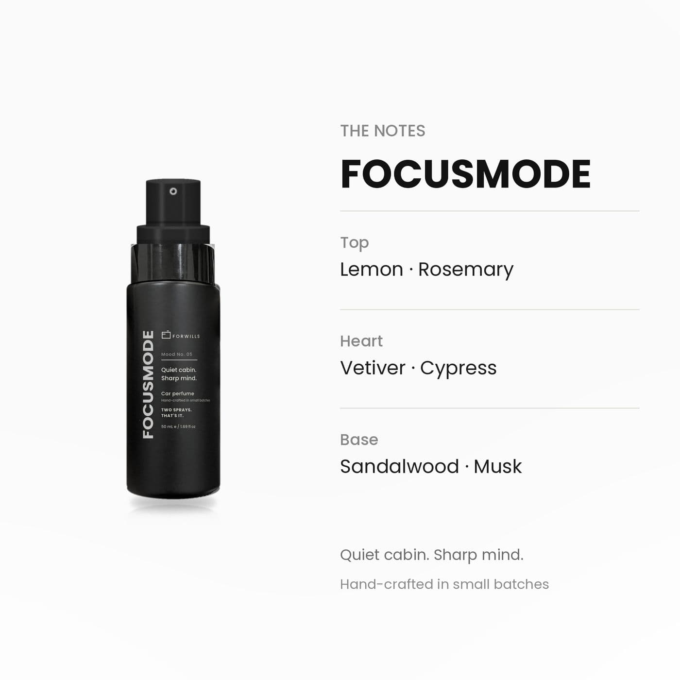 Forwills FOCUSMODE Car Perfume 50 ml, view 3