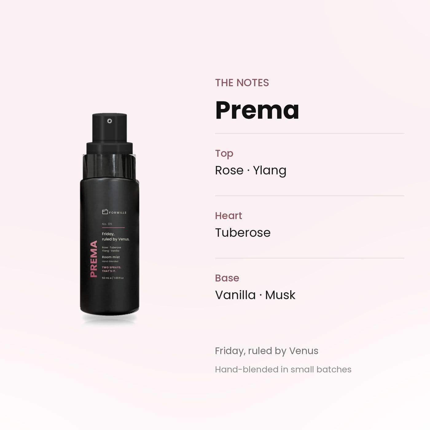 Forwills Prema Room Mist 50 ml, view 3