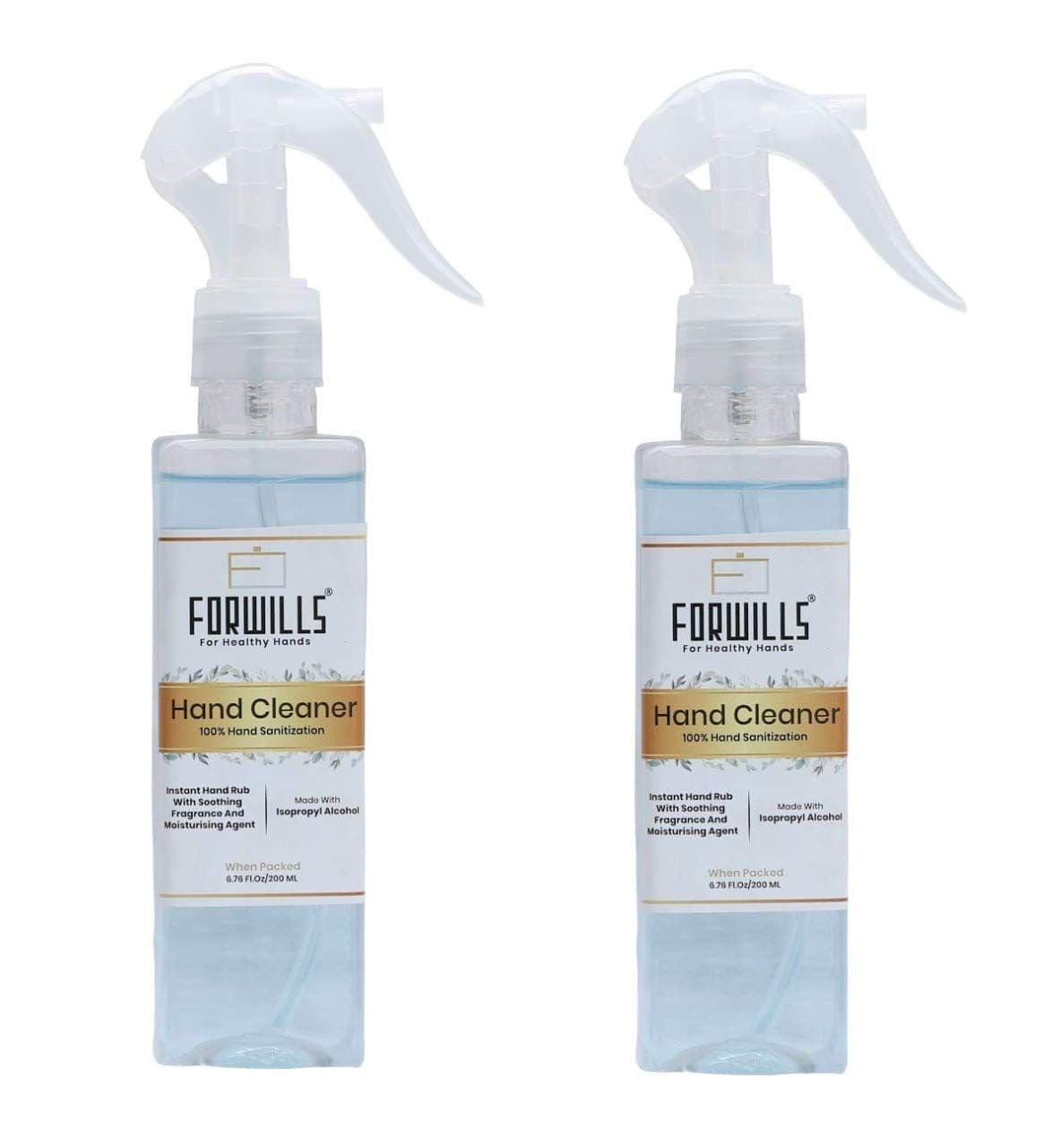 Forwills Forwills Alcohol Based Hand Sanitiser 3 x 200 ml, view 4