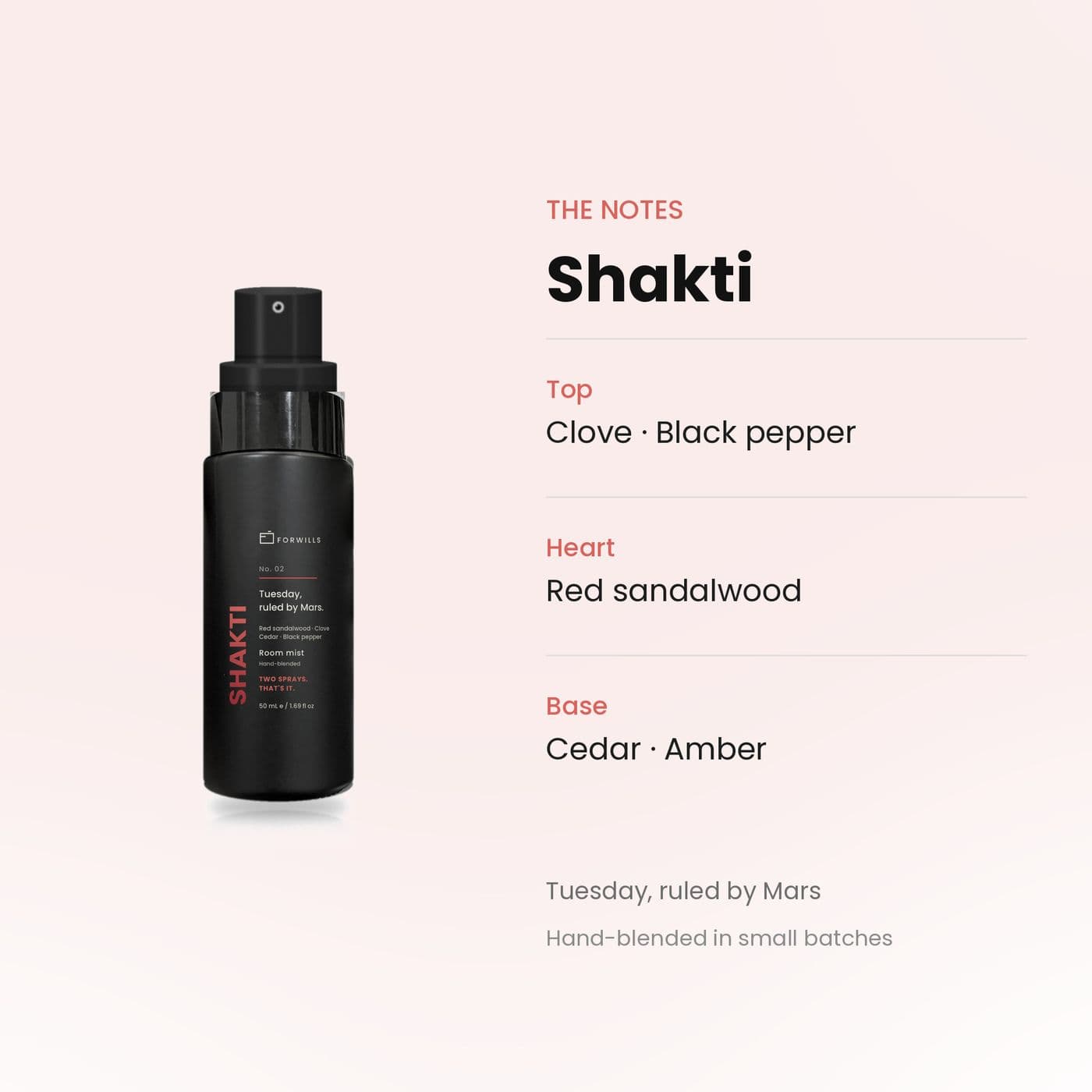 Forwills Shakti Room Mist 50 ml, view 3