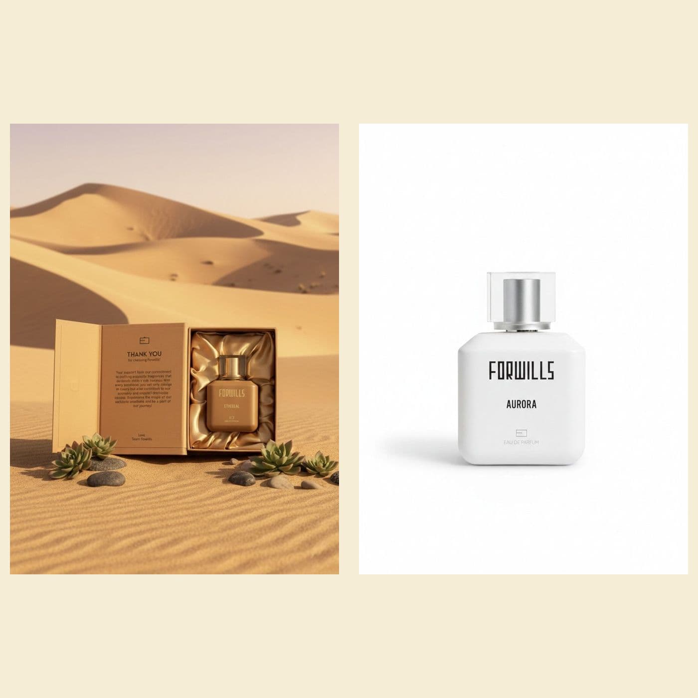 Forwills Ethereal & Aurora Eau de Parfum Pack of 2 (100 ml each)