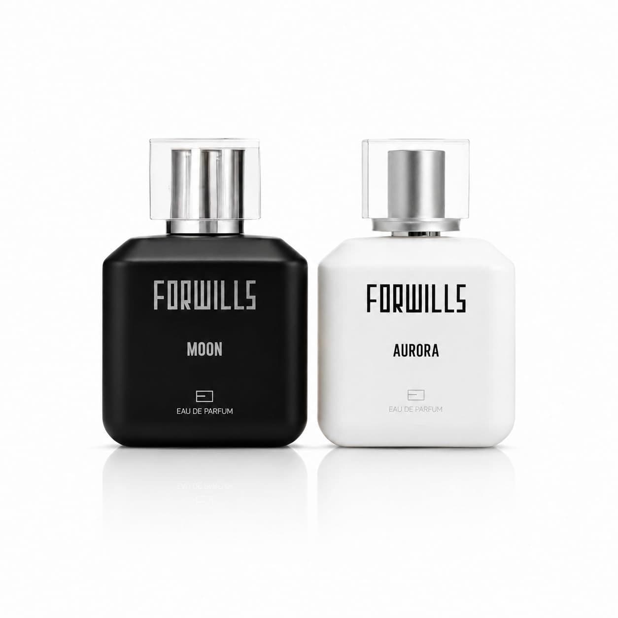Forwills Moon & Aurora Eau de Parfum Pack of 2 (100 ml each)