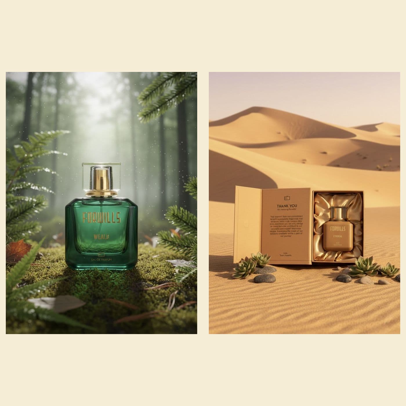 Forwills Weald & Ethereal Eau de Parfum Pack of 2 (100 ml each)