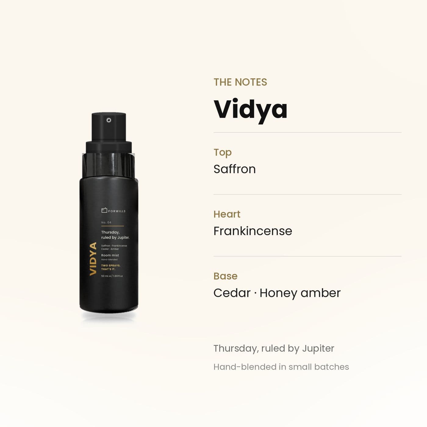 Forwills Vidya Room Mist 50 ml, view 3